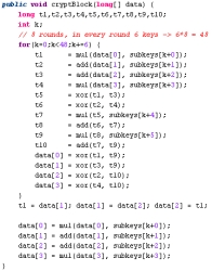 JAVA_ideaCryptBlock-Methode